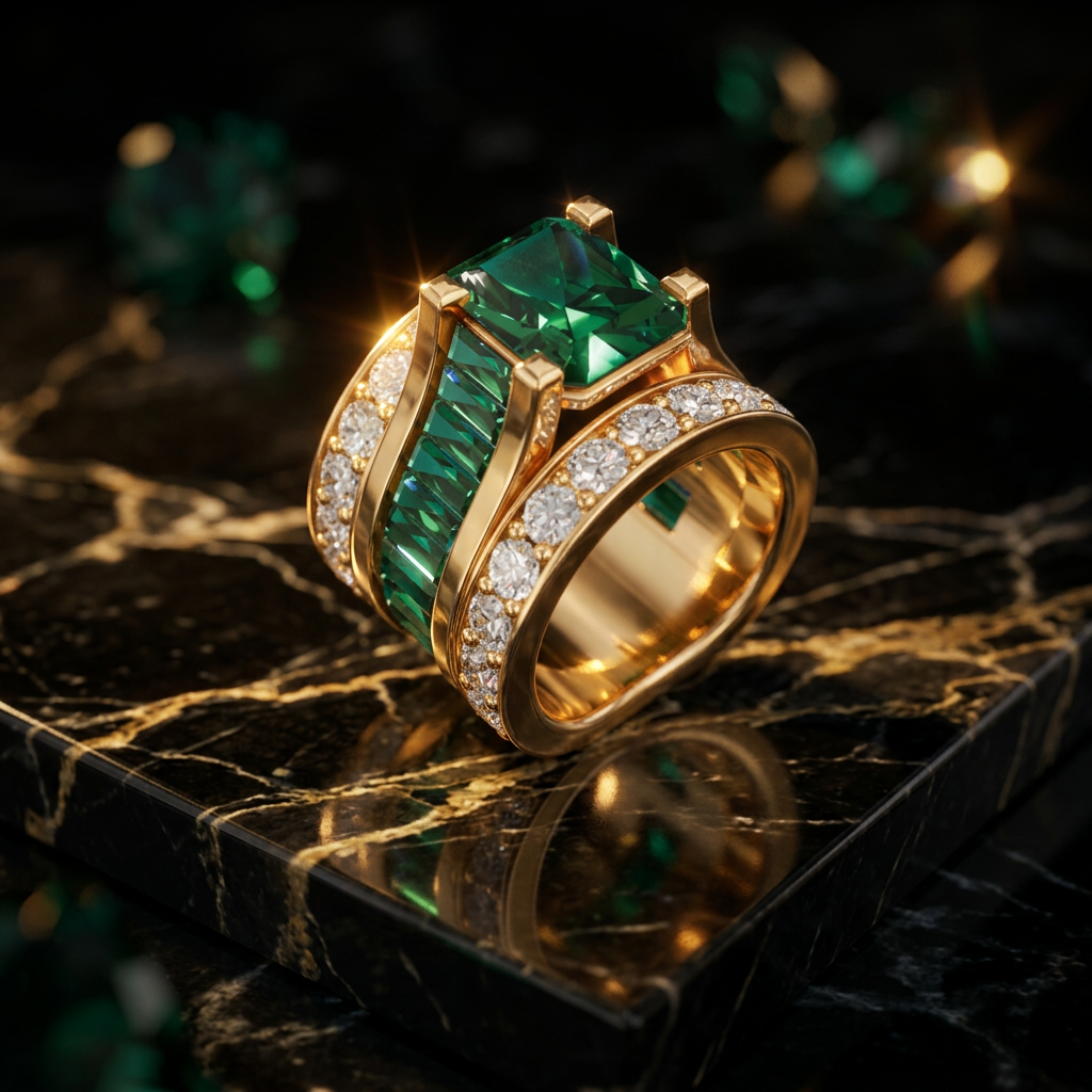 Emerald & Gold Ring