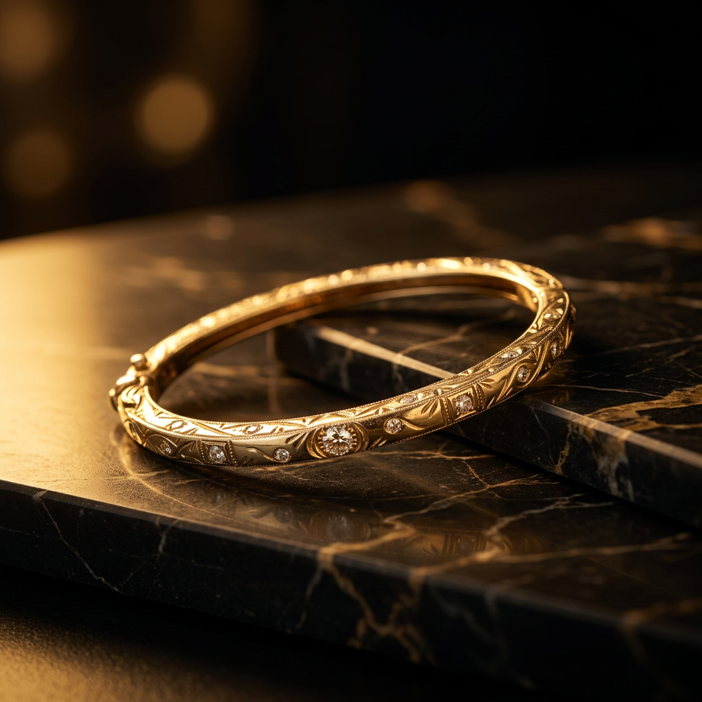 Gold Bangle Bracelet