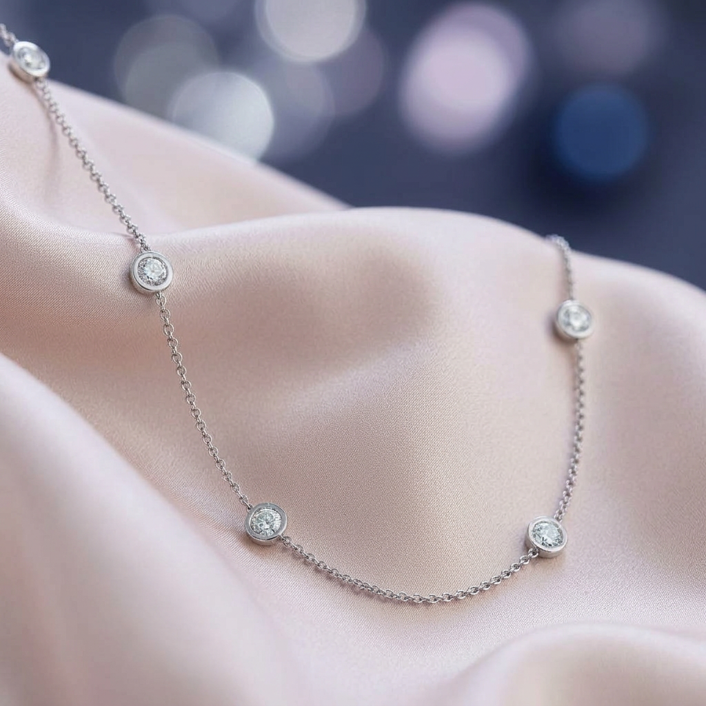 Diamond Station Necklace