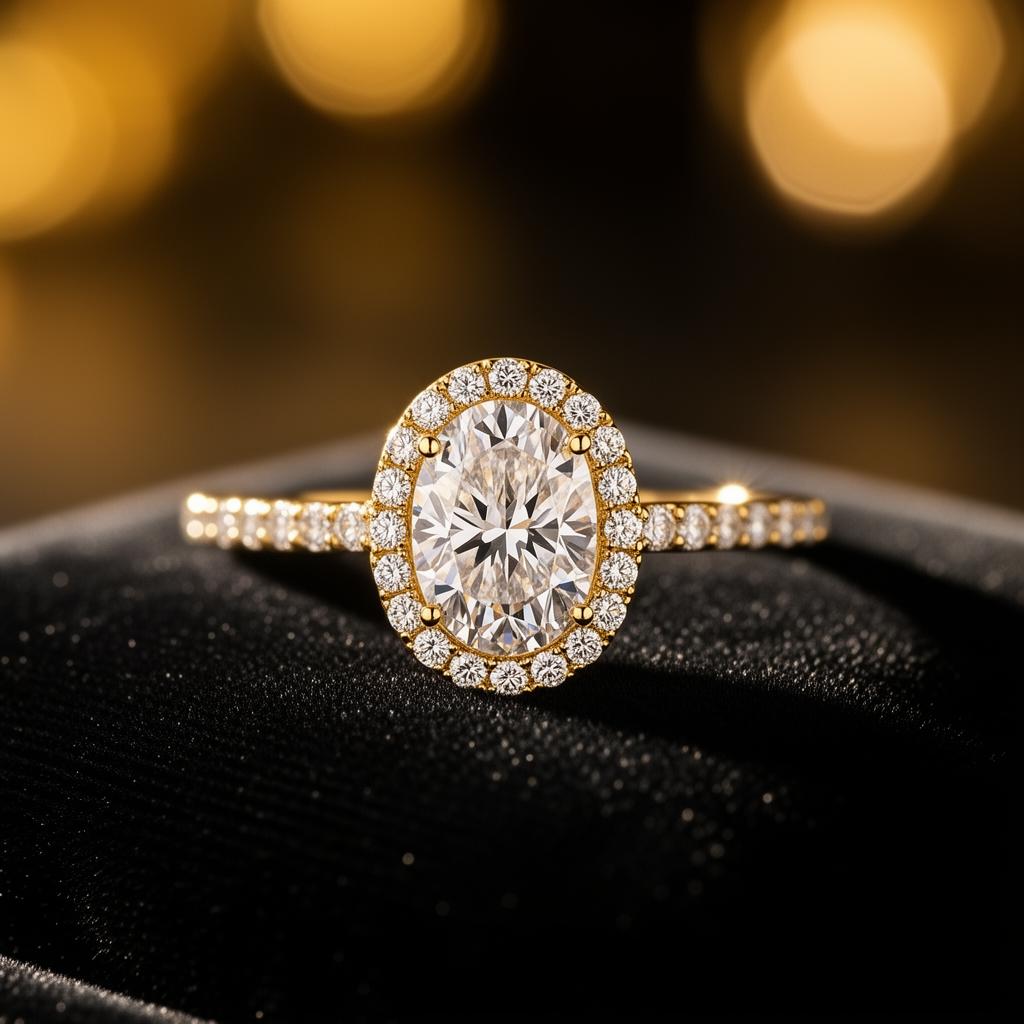 Oval Hidden Halo