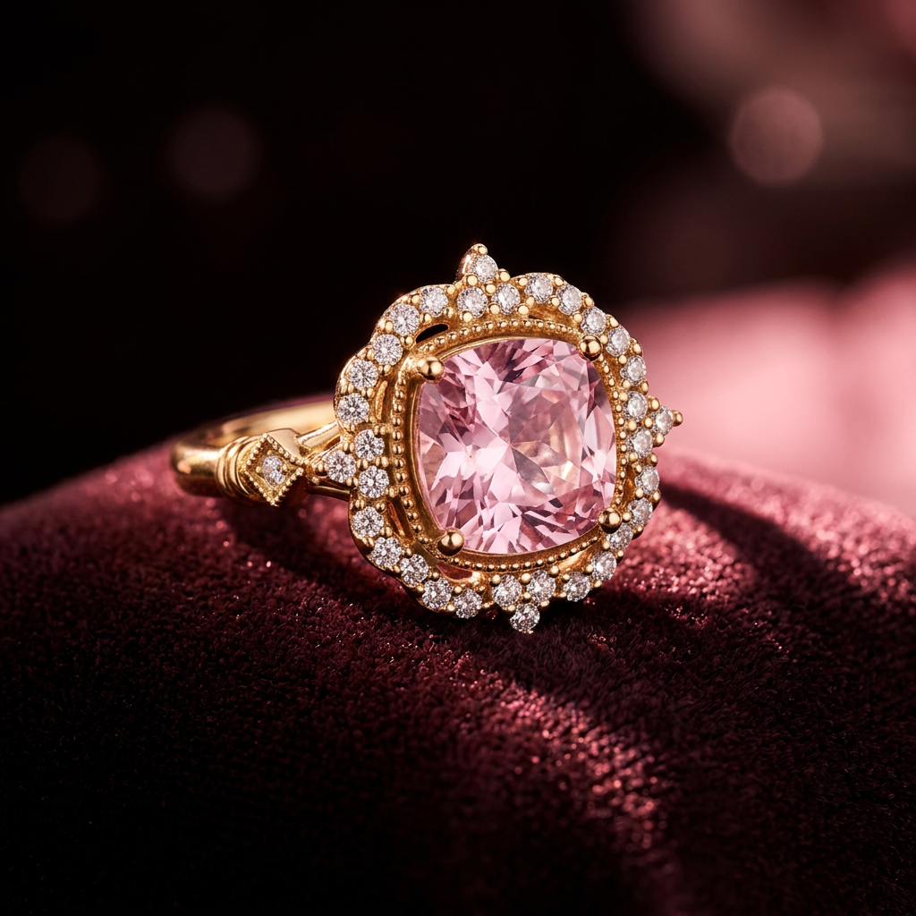 Pink Morganite Ring